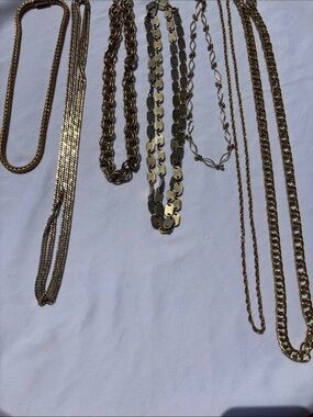 7 Gold Necklace Set for Women